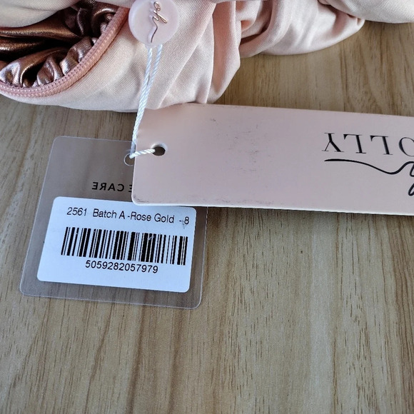 COPY - Oh Polly Dress Ruched Bodycon Mini Dress in Rose Gold - size US 4 - Picture 6 of 10